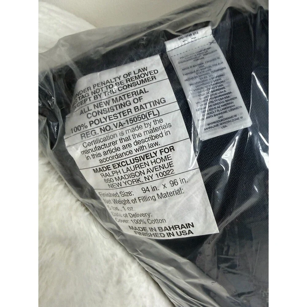 Ralph Lauren ANDERSON Neutral Paisley Full/Queen Comforter Only New